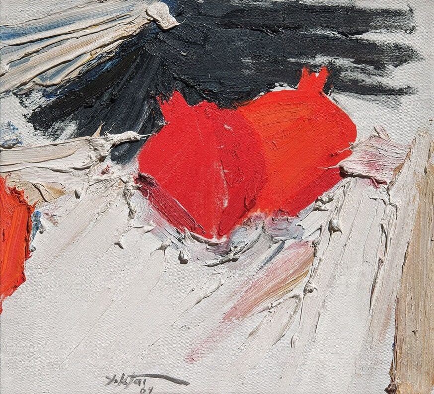 ‏من چاهی را تعلیم کرده‌ام
که به آبی نمی‌رسد،
ولی چه تاریکی زیبایی.

بیژن الهی

*نقاشی از منوچهر یکتایی، بی‌نام، ۱۳۴۳.