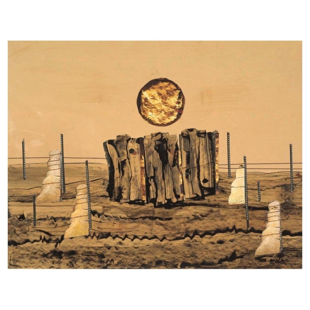 ‏به دوستی پرنده‌ها می‌مانست، پرید؛
و عمرش را در سرزمینی بی‌عمر جاگذاشت.

| پرویز اسلام‌پور

| نقاشی از بهجت صدر، بی‌نام ۱۹۸۷.

*بی‌حوصلگی روزمرگی ویران‌گره.